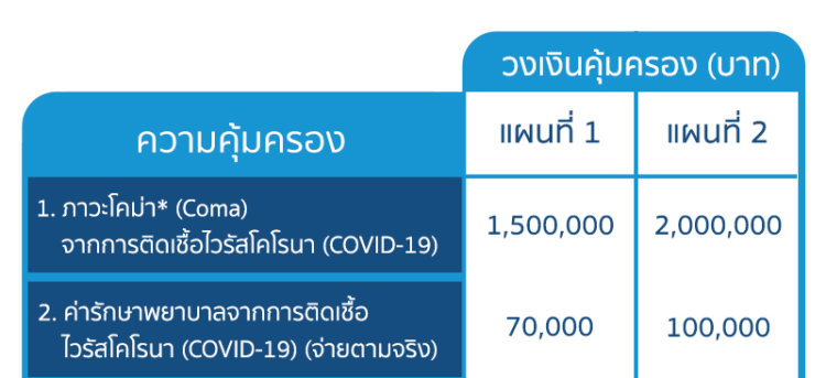 ประกันโควิด เมืองไทย